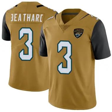 Men's Nike Jacksonville Jaguars C.J. Beathard Color Rush Vapor Untouchable Jersey - Gold Limited
