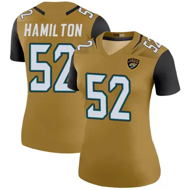 Women's Nike Jacksonville Jaguars Davon Hamilton DaVon Hamilton Color Rush Bold Jersey - Gold Legend