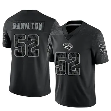 Youth Nike Jacksonville Jaguars Davon Hamilton DaVon Hamilton Reflective Jersey - Black Limited