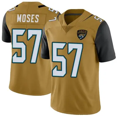 Youth Nike Jacksonville Jaguars Dylan Moses Color Rush Vapor Untouchable Jersey - Gold Limited