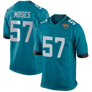 Youth Nike Jacksonville Jaguars Dylan Moses Jersey - Teal Game